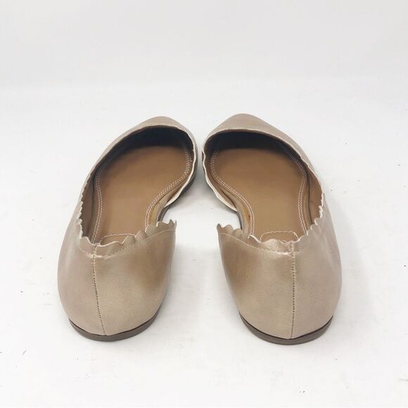 CROWN VINTAGE | Brushed Gold Metallic Look Flat Slip On Shoes Women’s Size 6.5 - Picture 6 of 11